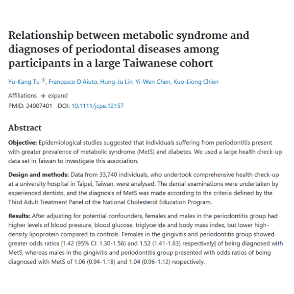 Research - The Periodontitis-Diabetes Hub