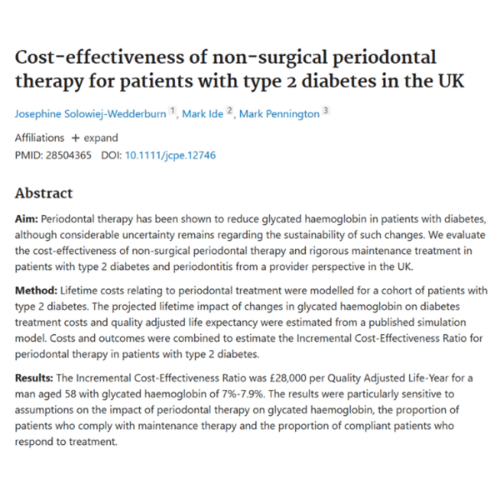 Research - The Periodontitis-Diabetes Hub