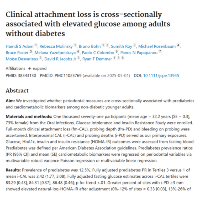 Research - The Periodontitis-Diabetes Hub