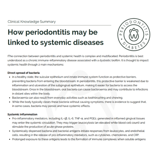 clinical-knowledge-summaries - The Periodontitis-Diabetes Hub