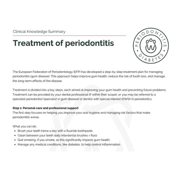 clinical-knowledge-summaries - The Periodontitis-Diabetes Hub