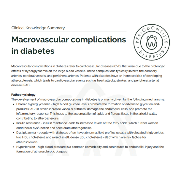 clinical-knowledge-summaries - The Periodontitis-Diabetes Hub