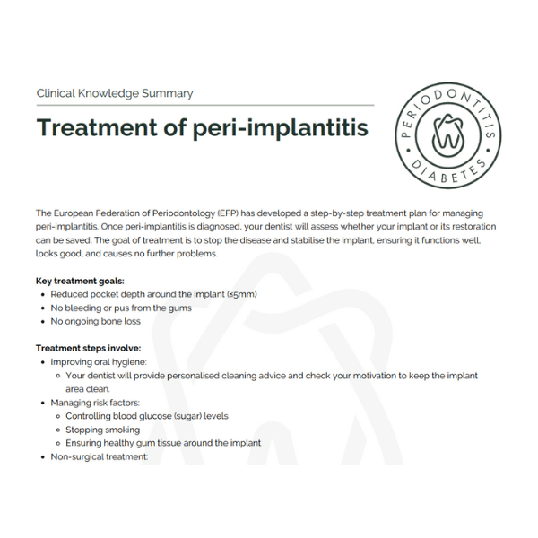 clinical-knowledge-summaries - The Periodontitis-Diabetes Hub