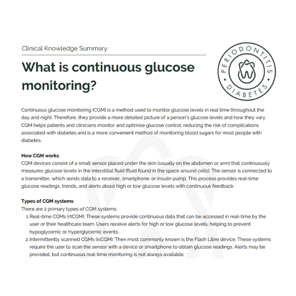 clinical-knowledge-summaries - The Periodontitis-Diabetes Hub